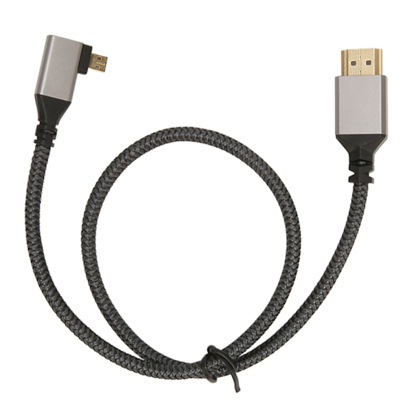 4K HD Multimedia Interface-kabel 60Hz 18Gbps Höghastighets Micro HD Multimedia Interface hane till HD Multimedia Interface hane Höger armbåge 0.5M
