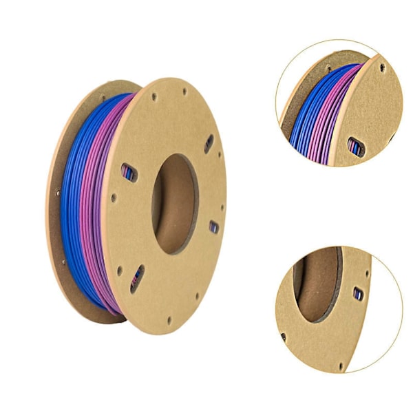 3D-skrivarfilamentpaket Noggrannhet +/- 0,02 mm 1 kg/rulle Utskriftsmaterial Blå Lila