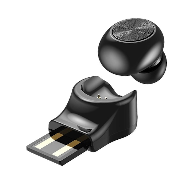 Enkelt ørepropp V5.0 mini bluetooth headset egnet for mobiltelefon De minste øreproppene
