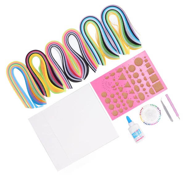 Pappersquilling-kit Student Vuxen DIY-hantverk Konst Färgat papper Handgjorda pappersquilling Ritverktyg
