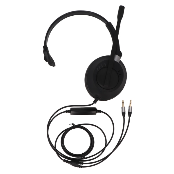 Telefonheadset Professionell brusreducering Dubbla 3,5 mm-pluggar PC-headset för Call Center Customer Service Business