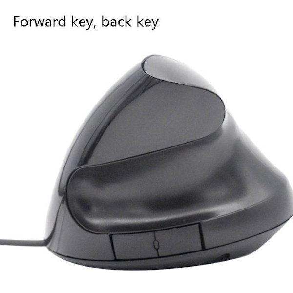 Ergonomisk Vertikal Mus, Oppladbar 2.4GHz Trådløs Mus med USB-mottaker, Optisk Mus Pro