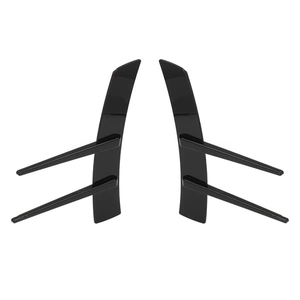 2 stk. Gloss Sort Frontkofanger Side Spoiler ABS Body Spoiler Canard Universal til Bil