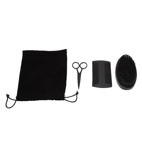 Skäggvårdskit för Män, Trimningsset för Skägg, Skäggstylingkam, Rostfria Trimsaxar, Presenter för Män
