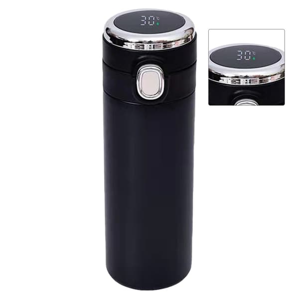 420 ml Smart Isoleringskop Dobbeltlags Termoflaske i Rustfrit Stål med Temperaturdisplay