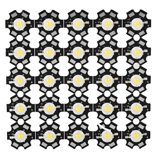 25ST High Bright Integrerad Chip Ljuskälla LED Bead Spotlight Glödlampa Vit 20000-25000K