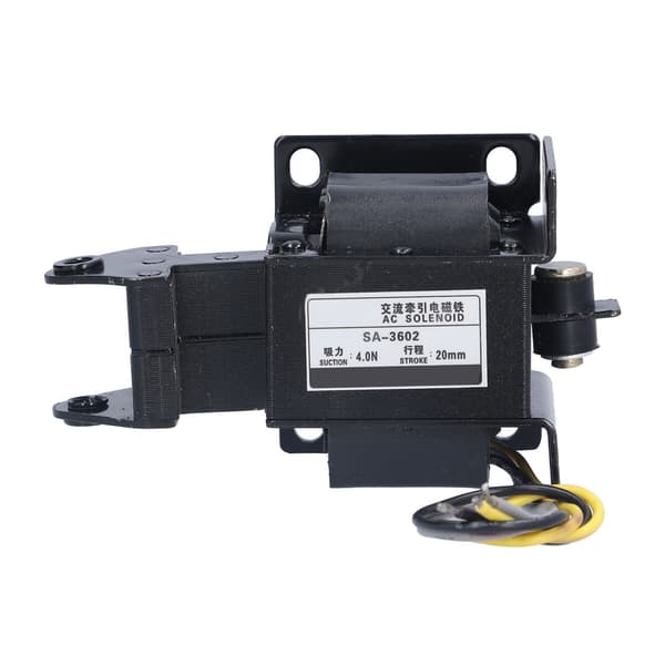 BERM AC Solenoid Elektromagnet Træk Skub Elektrisk Magnet AC220V SA‑3602