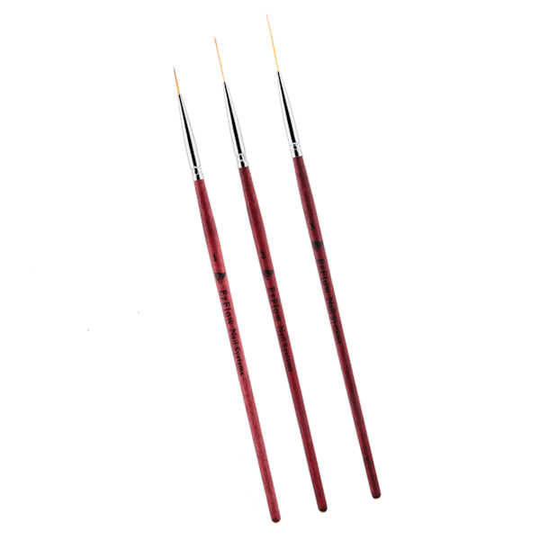 3 kpl Nail Art Liner Maalaus Harja sivellin kynä piirustus kynsien tee-se-itse manikyyri set
