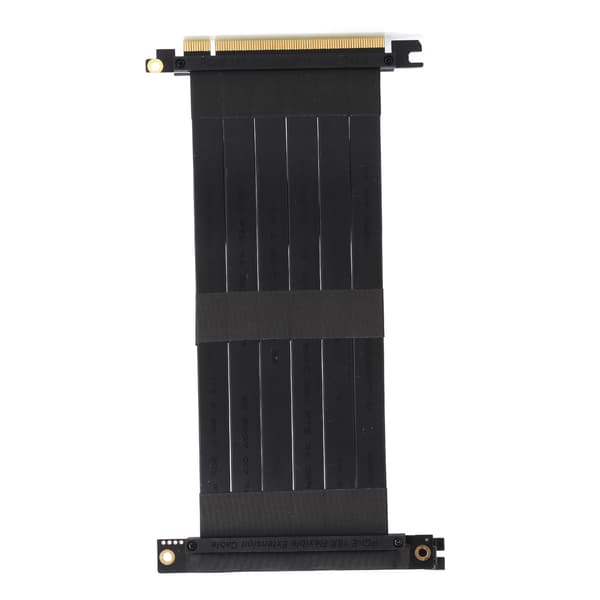 PCI-E 16X 270° Forlengelseskabel Svart Nettverksadapterkabel Høyhastighetskonverterer 8 Gbps