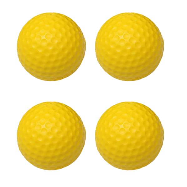 42,6 mm Golfbold PU Blød Monolags Golftræningsbold til Indendørs Træning Tilbehør Gul 12 stk.