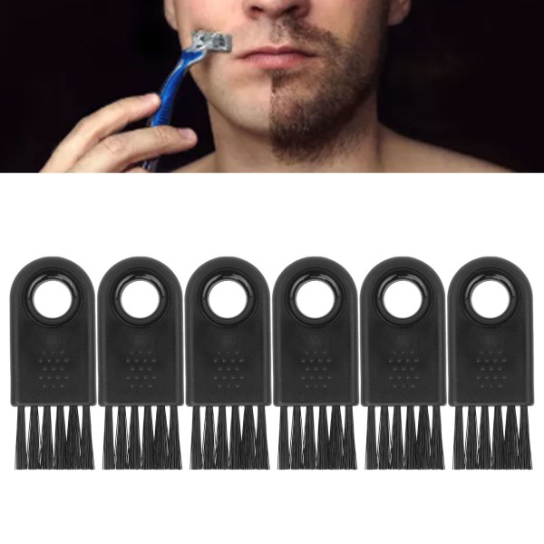 Elektrisk shaver rengøringsbørstesæt (6 stk) - Multifunktionel, skridsikker, til barbermaskine og trimmer