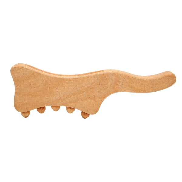 Wood Gua Sha Tool 3 Slots Imitasjonsfinger Fremme blodsirkulasjonen Lindre tretthet Gua Sha Massasjeverktøy for rygg nakke