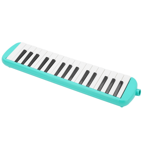 Air Piano Keyboard 32 Tangenter Professionella Mun Pianos Melodica med Kort Munstycke Grön