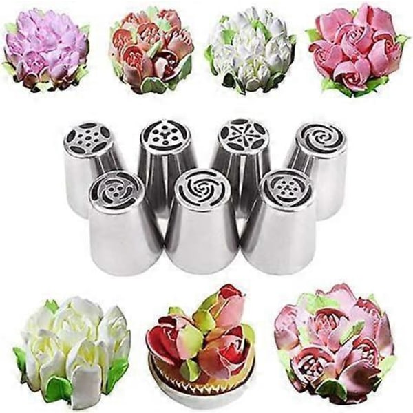 7 Osainen Putkisuutin Leivontataidot Kakun Koristelutyökalut Kakku Cupcake Koristelijat