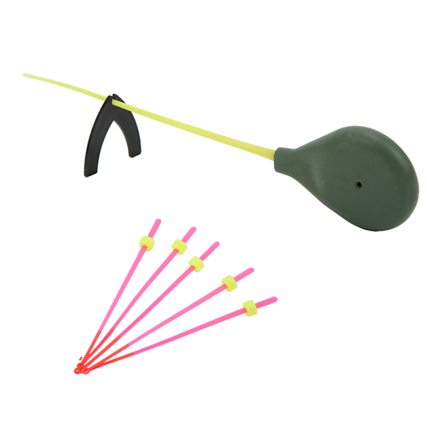 Mini isfiskeri stang kit isfiskeri stang med top spids bærbar fiskegrej til vinterfiskeri 12cm