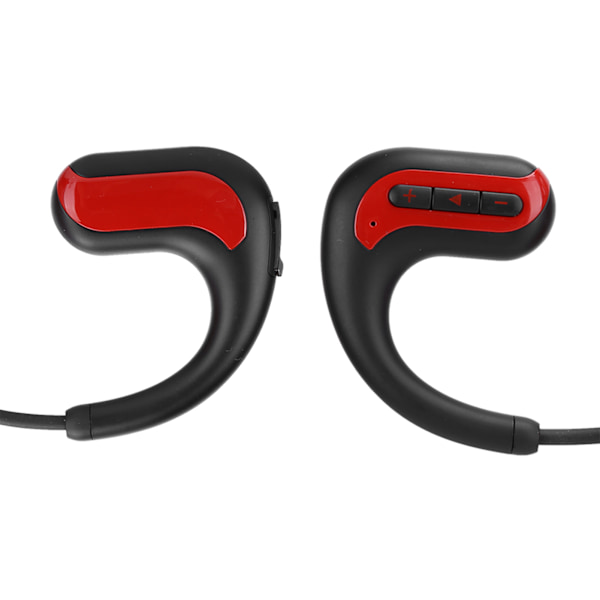 IPX8 Vanntett Sports Hodetelefon Svømming Bakre Henge Bluetooth Øretelefon med 8G Minne Rød
