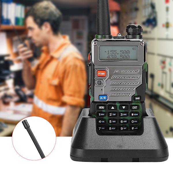 UV-5RE Camouflage Car Walkie Talkie Professional Dual Band Two-Way Radio (100-240V)US