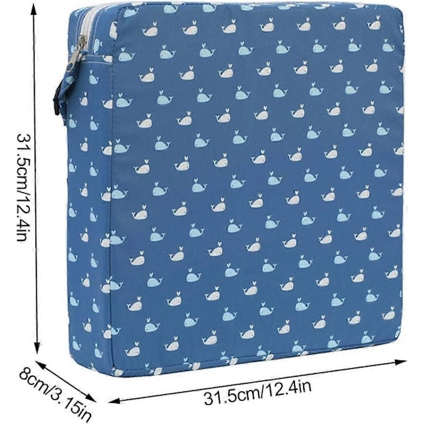 Baby Booster Seat - Baby Booster Seat med Stropper, Demonterbar Justerbar Vaskbar Småbarns Spisestolputer Barn Spedbarn Reisesete Boosterpute e