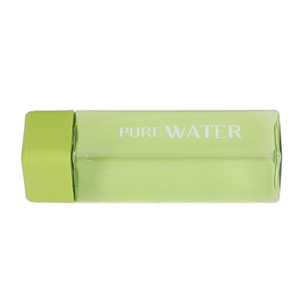 500 ml 17 oz vattenflaska transparent bärbar bokstavstryckt dricksvattenflaska med handledsrep grön