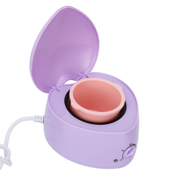 Mini Wax Lämmityskone Sydämenmuotoinen Silikoninen Sisäsäiliö Easy Cleansing Wax Warmer Device Purple EU Plug 220V