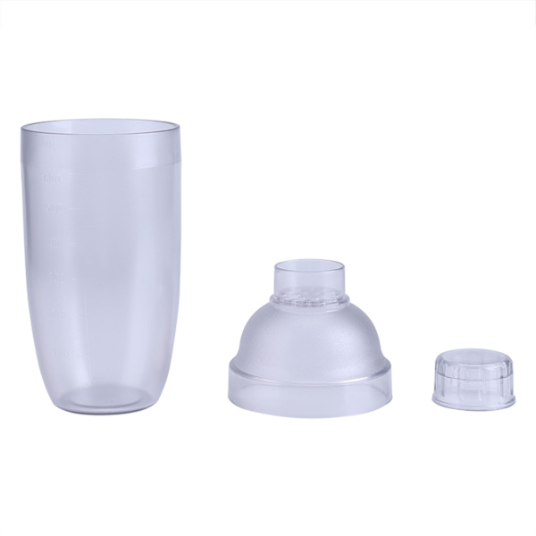 Anti läckage Transparent PC Resin Mjölk Te Cocktail Drink Shaker Bar Tool 700cc