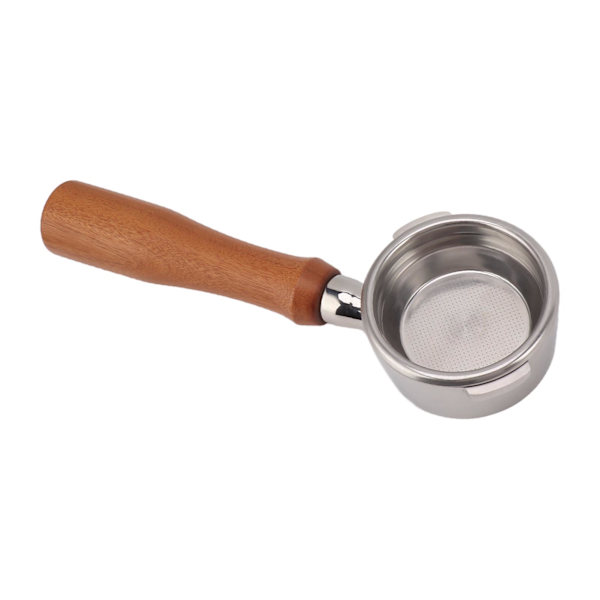 58mm Pohjaton Portafilter 2 korvalla Massiivipuukahvalla Kahvi Portafilter GAGGIA:lle BABY:lle CLASSIC E:lle Kaikki puu Punainen hapan oksa