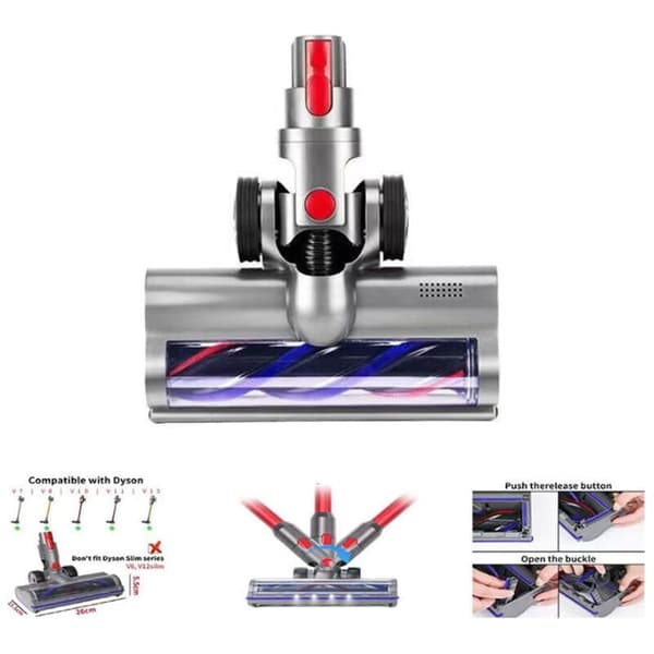 Børste kompatibel med Dyson V7 V8 V10 V11 V15, Direct Drive turbobørstehode