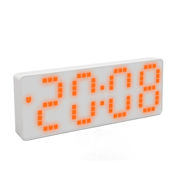 Digital väckarklocka 3 nivåer Ljusstyrka Orange Antal Desktop LED elektronisk klocka med Temp Display för kontor i sovrummet