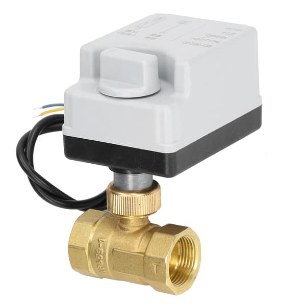 Motorisert Kuleventil Elektrisk 2-veis Normalt Lukket Manuell Automatisk DN20 DC12V~24V