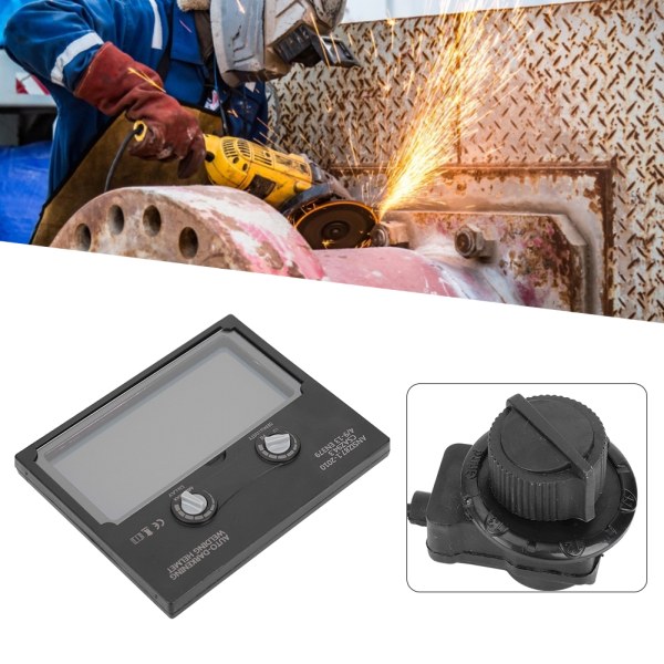 Power automatisk avbländning svetshjälm lins Justerbar cover skydd lins