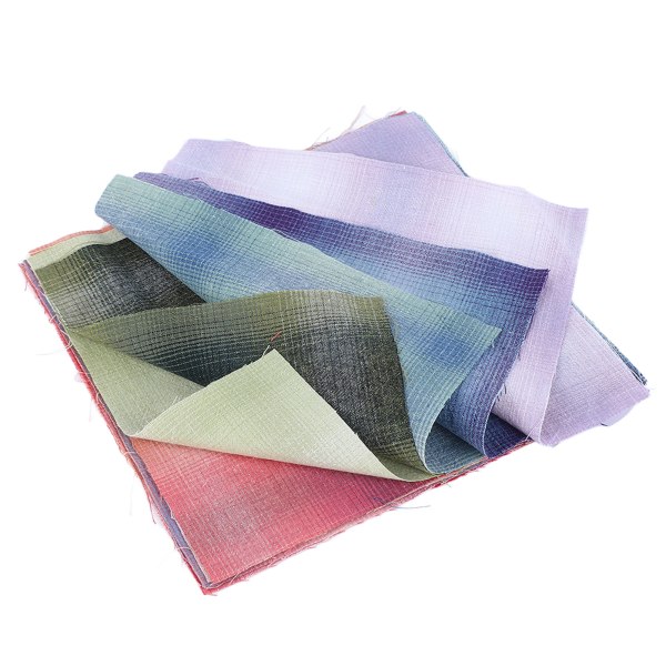 9 st Gradient plädtyg 7,9 x 7,9 tum handgjorda gör-det-själv, mjukt blekningsbeständigt quilttyg för Bangs-väskor