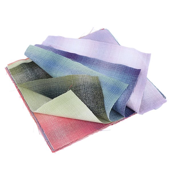 9 stk gradient rutete stoff 7,9 x 7,9 tommer håndlaget DIY mykt falmebestandig quiltestoff for Bangs-vesker