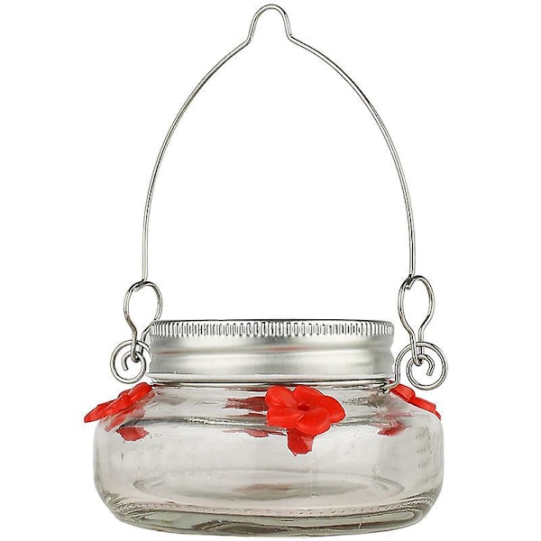 Nature's Way Mason Jar Hummingbird Dish Feeder, Kirkas