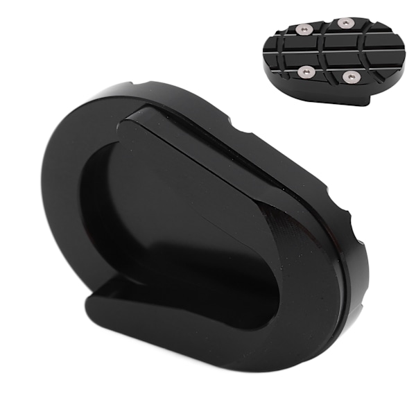 Motorcykel Kickstand Förstorare Pad Sidostöd Förlängare Platta Ersättning för Vespa Sprint 150 2013‑2020Svart