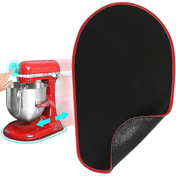 Kitchenaid Mixer Mover Artisan Røremaskine Blender Skridsikker Pad, Gummipad Til 4,5-5 L/6-8 L Bordpladeapparater Rød kant L
