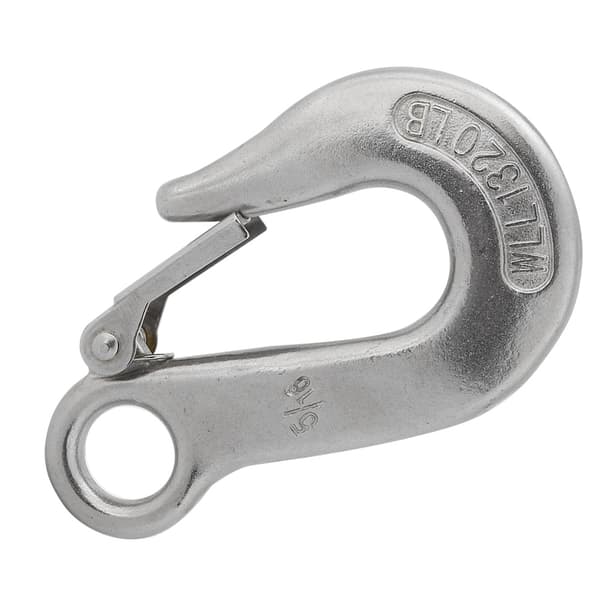 Holdbar Clevis glidekrog i rustfrit stål med sikkerhedslås, ro båd, kajak tilbehør 5/16\"