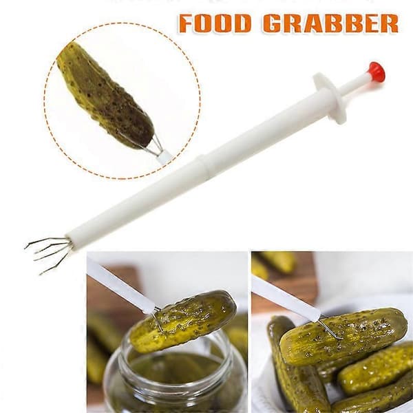 Pickle Picker Luksus Sylteklips i Rustfrit Stål til at Holde Mad Gribeværktøj Køkkentilbehør A