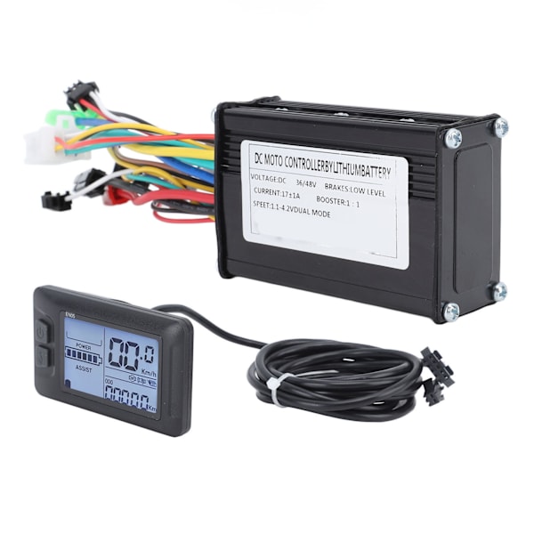 Elektrisk cykelstyringskit 17A 3 tilstande hastighedsstyring 22,2 mm diameter EN05 panel til 250W til 350W motor DIY cykel