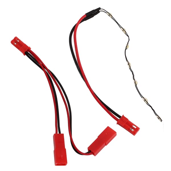RC Front Face Middle Grille Belysning 7 LED Lamp Pärlor Lamp Grupp Modifieringsdelar för YK4082 1/8 för YK4102 1/10