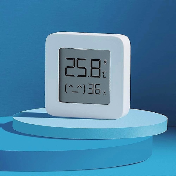 Hvid Temperatur- og Fugtighedsmåler 2 Digital Display Monitor