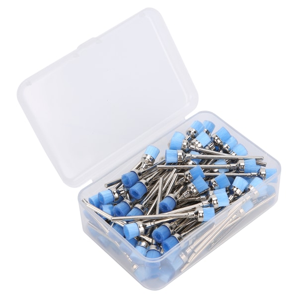100 stk. neglebor til rengøringsbørste til negle støvbørste til manicure værktøj Blå