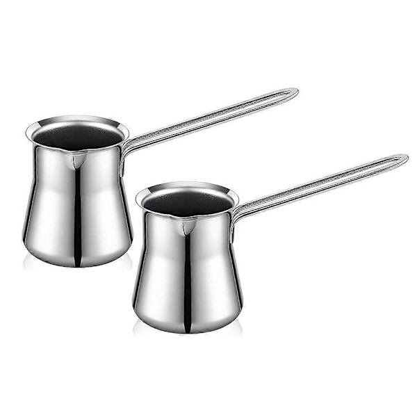 2 Stk. Tyrkisk Kaffekande 44 cl Chai Kande Briki Græsk Kaffekande