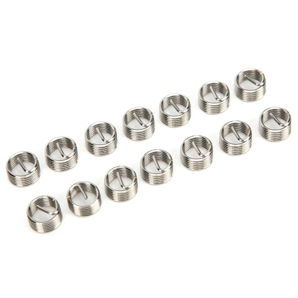 50 stk. gevindindsatser han-hun reduktionsmøtrik reparationsværktøj rustfrit stål fastener M8x1x1D