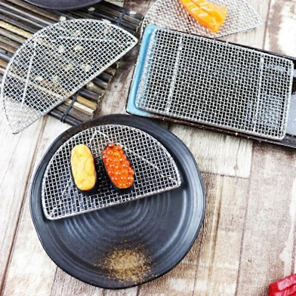 Friterad Tempura Nät Rostfritt Stål Grill Hamburger Friterad Kyckling Nät A