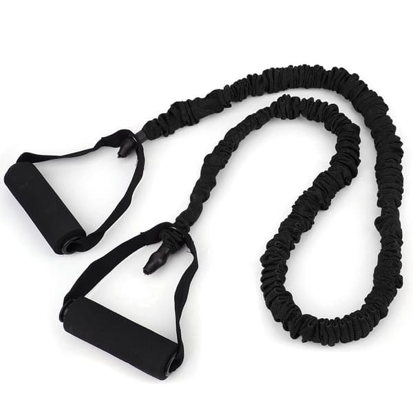 Slids Pull Rope Fitness Anti Break Indendørs Elastisk Bælte Yoga Power Træning Modstandsbånd (sort (30lb))