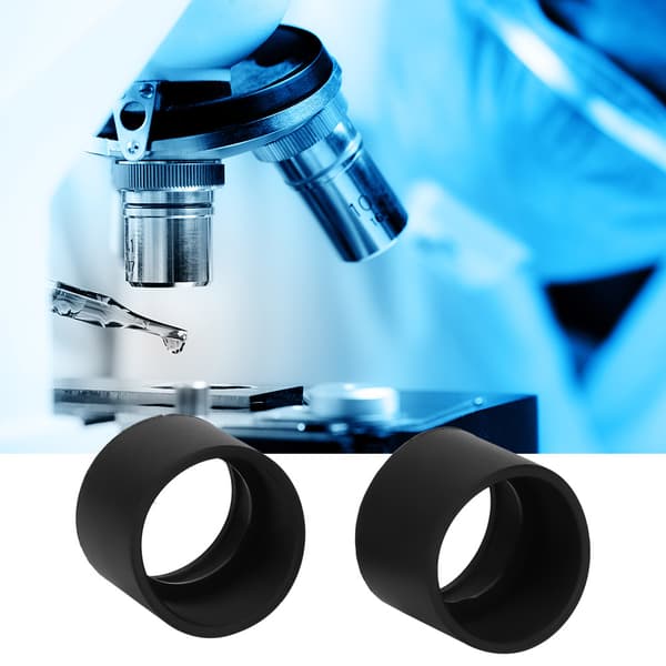 2 st 36 mm Diameter Gummi Okularskydd Tillbehörsskydd för Stereomikroskop (Sned Vinkel)
