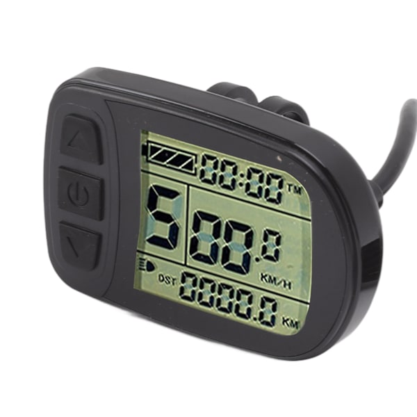 24V 36V 48V Elektrisk cykel scooter Vandtæt LCD display meter panel med kabel cykel konvertering meter til KT