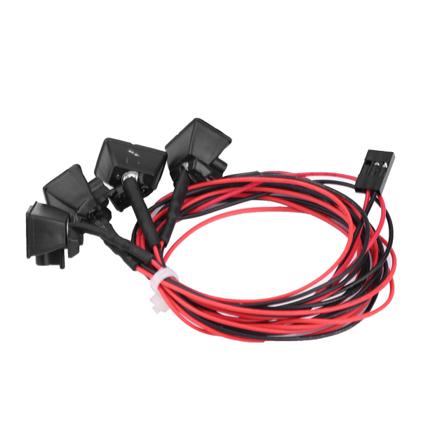 RC Crawler Roof Lights LED'er Light Bar Lampe tilbehør til Axial scx10 Traxxas trx-4 bil (hvid)