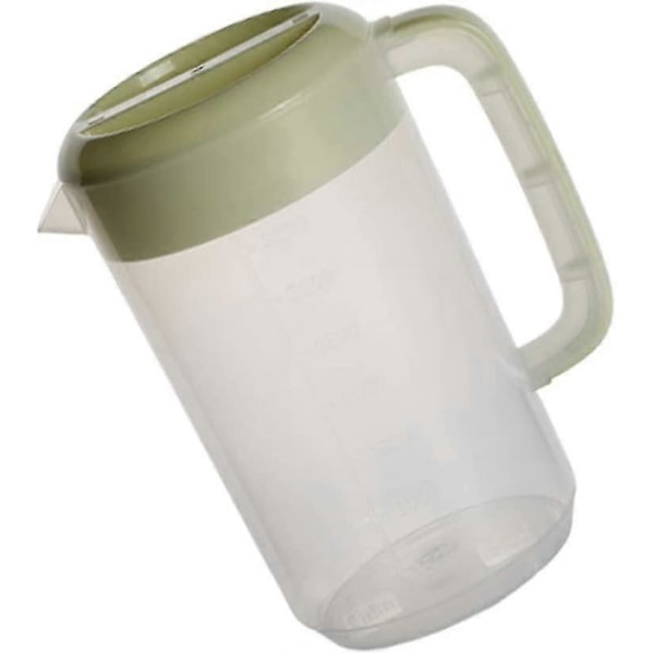Stor plastkanne med lokk 2500ml, miks drikker, vannkanne for varm og kald lemonadejuice