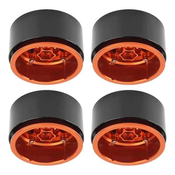 4 STK 2.2in Aluminiumlegering Fælg Universal Erstatningsnav til 1/10 RC Simulations Crawler Orange